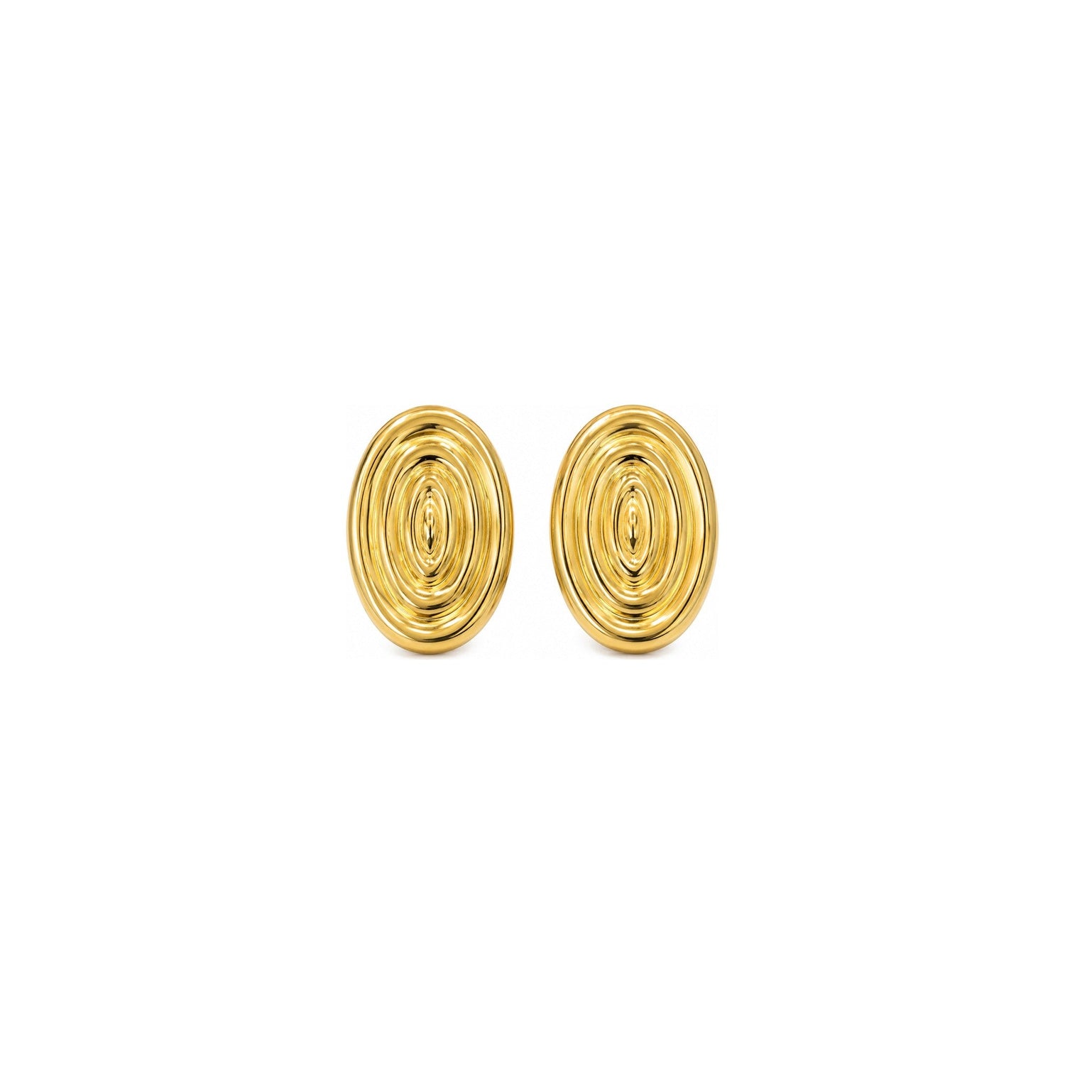 Orecchini Ovale Oro 18 Carati Urigold