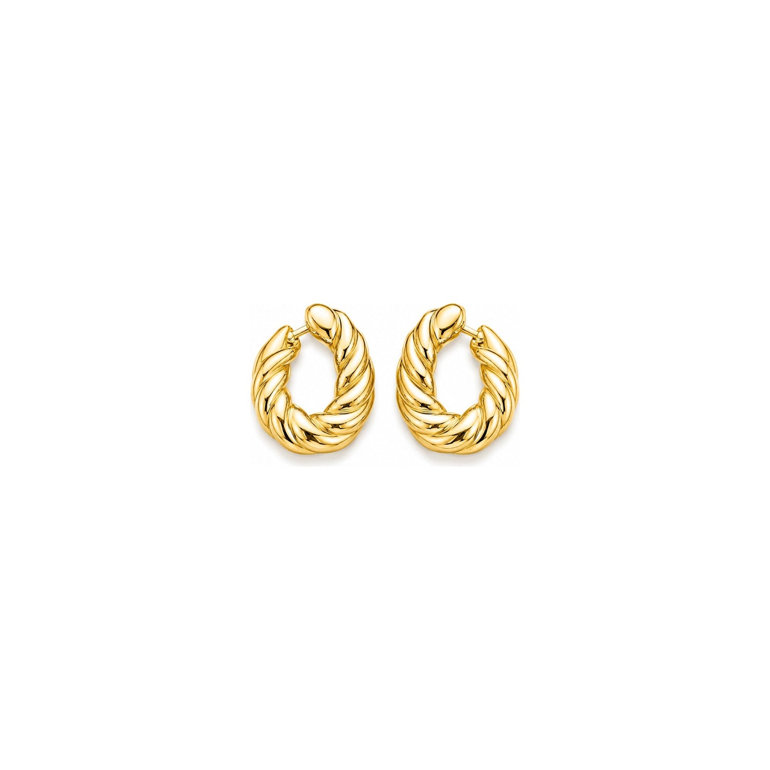 Orecchini Torchon Oro 18 Carati Urigold
