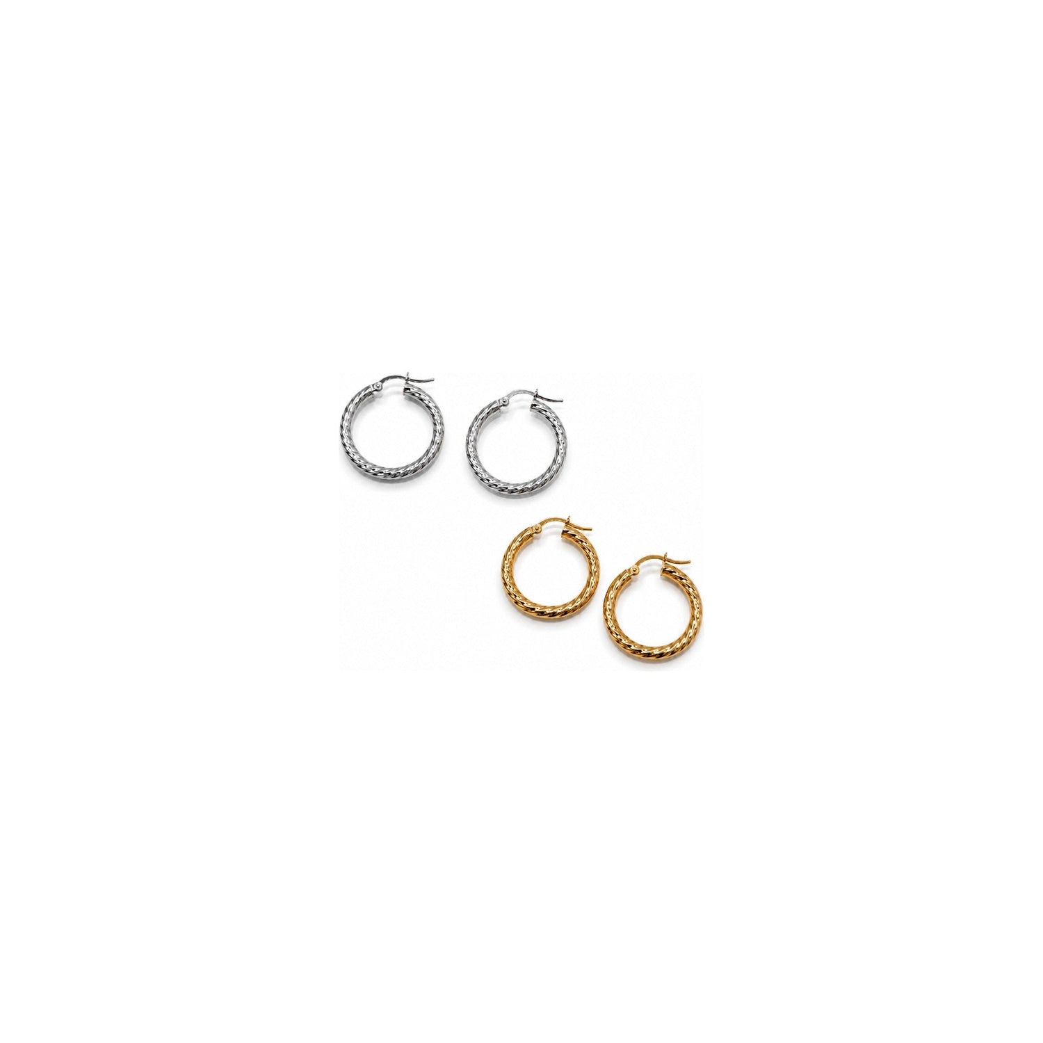 Orecchini a Cerchio Oro 18 Carati Urigold