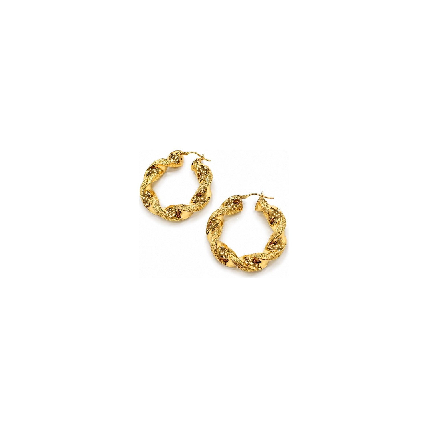 Orecchini Torchon Oro 18 Carati Urigold