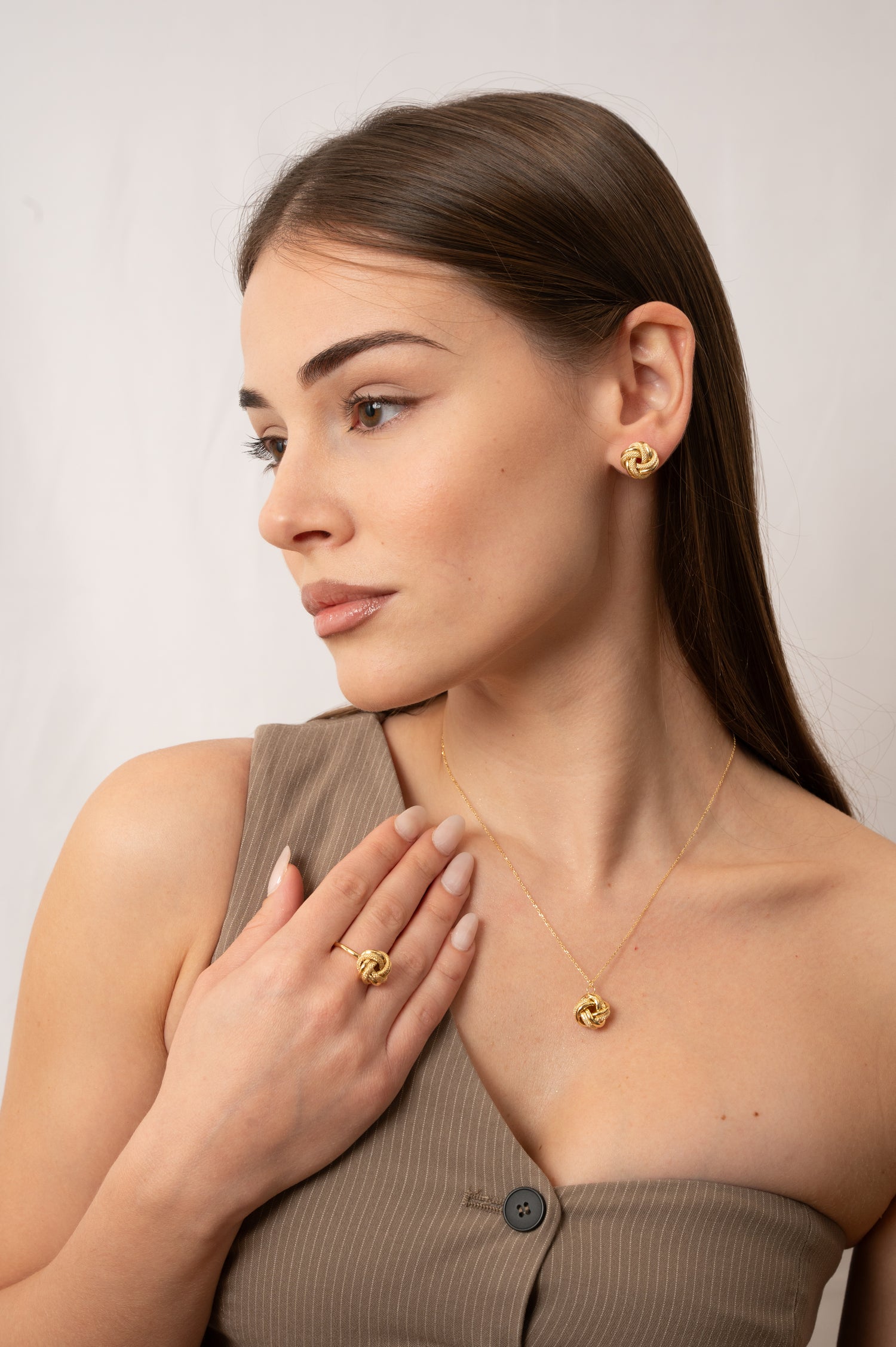 Anello Nodo d’Amore in Oro Giallo 9 Carati Unoaerre