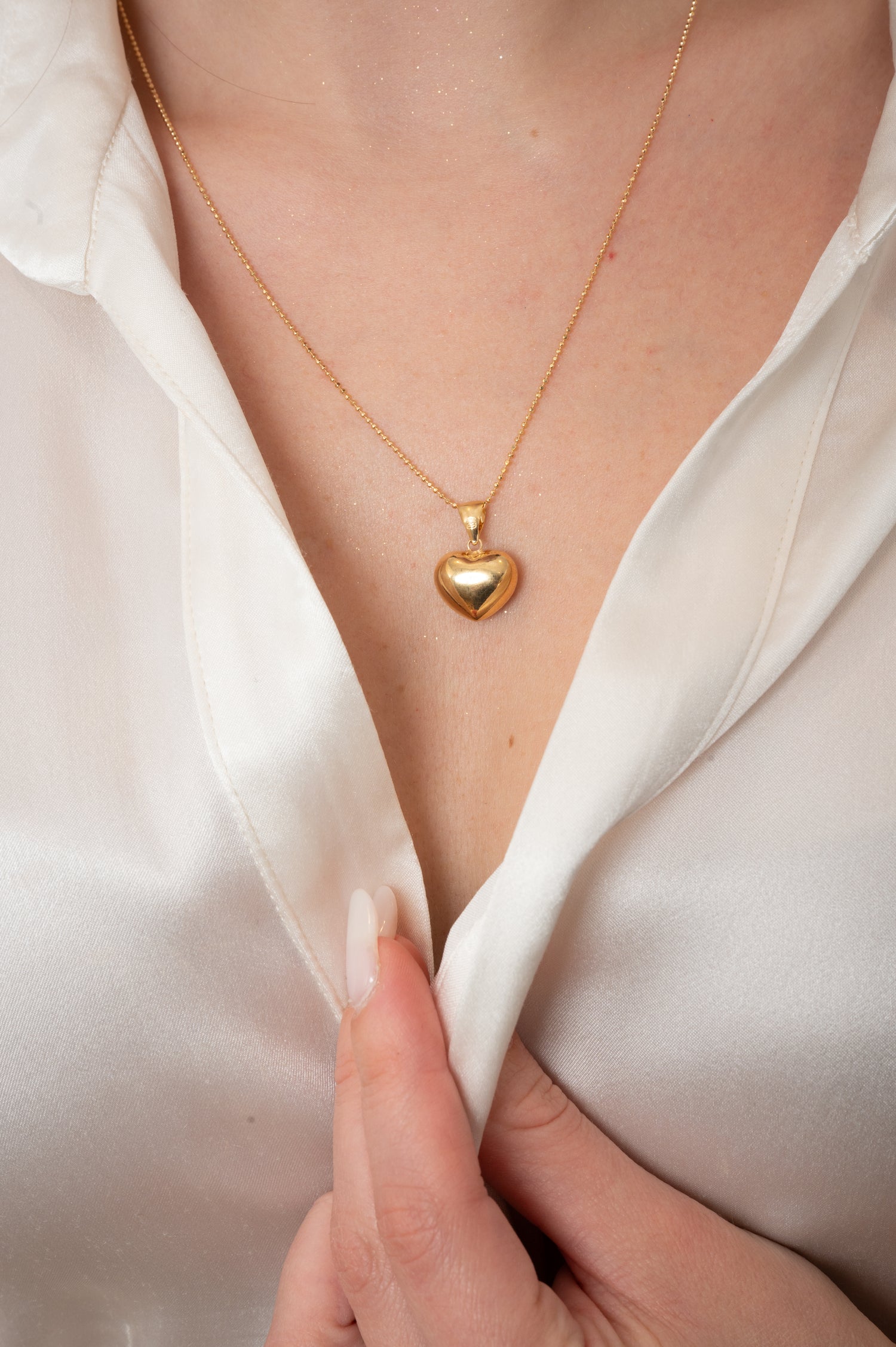 Collana Spiga Brillante in Oro Giallo 9 Carati Unoaerre