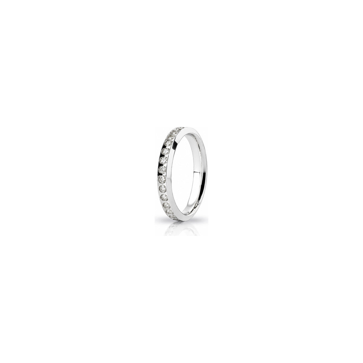 Anillo de aniversario Venus de Unoaerre en oro blanco de 18 quilates con 30 diamantes de 0,60 ct
