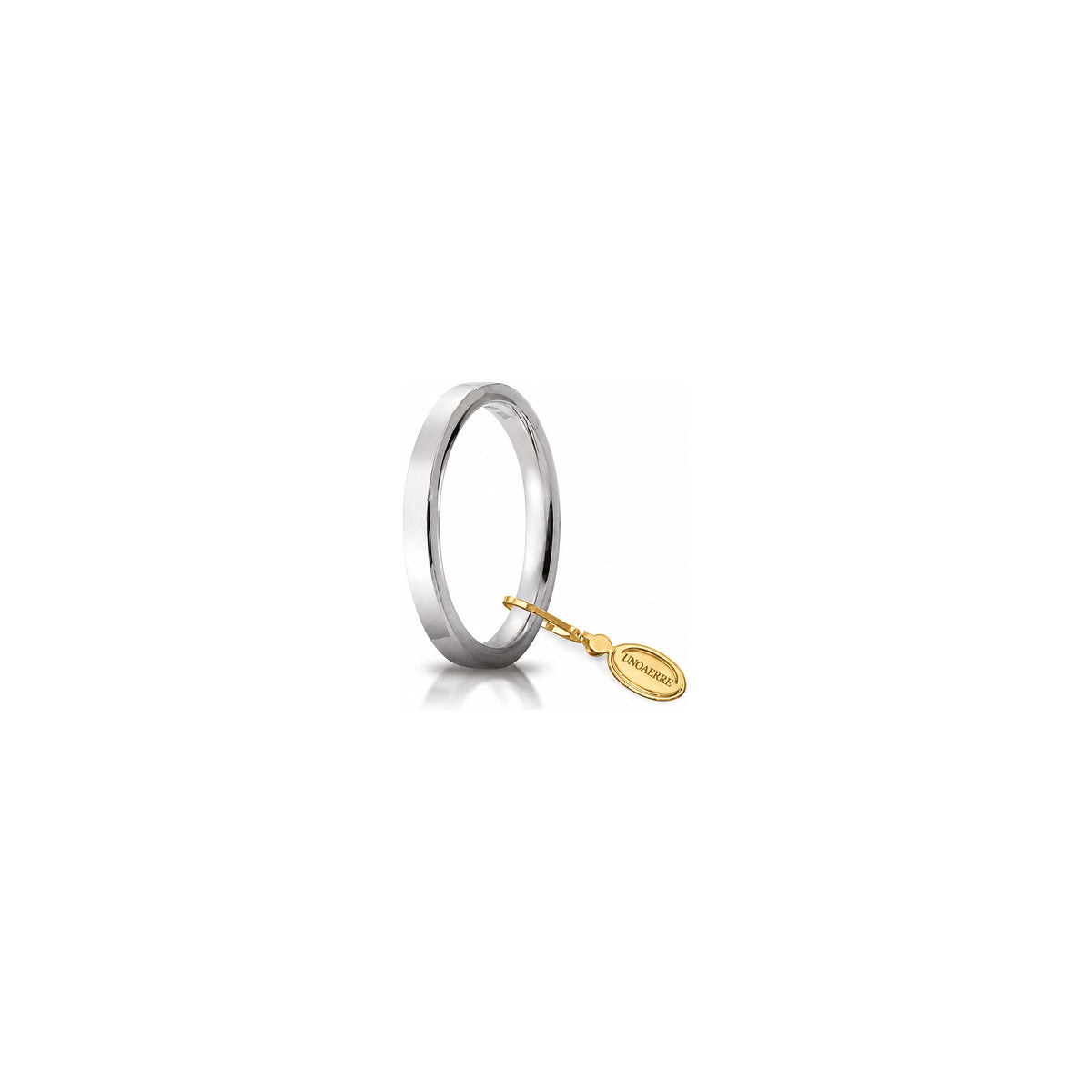Unoaerre 18 Karat White Gold Circles of Light Wedding Band - 2.5 mm