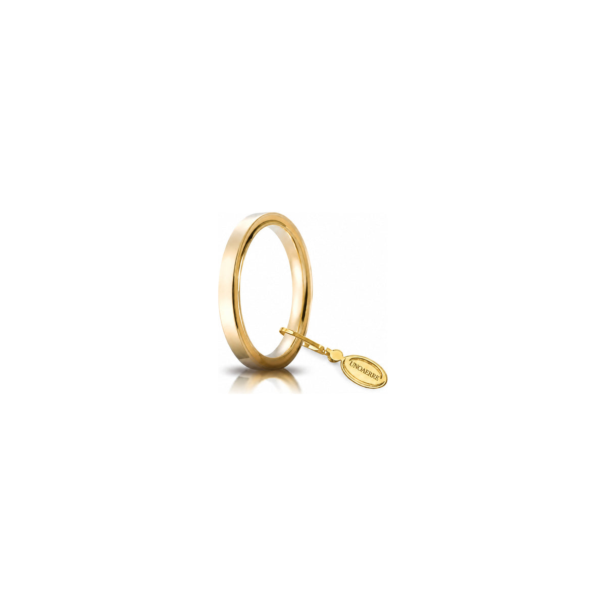 Unoaerre 18 Karat Yellow Gold "Cerchi di Luce" Wedding Band - 2.5 mm