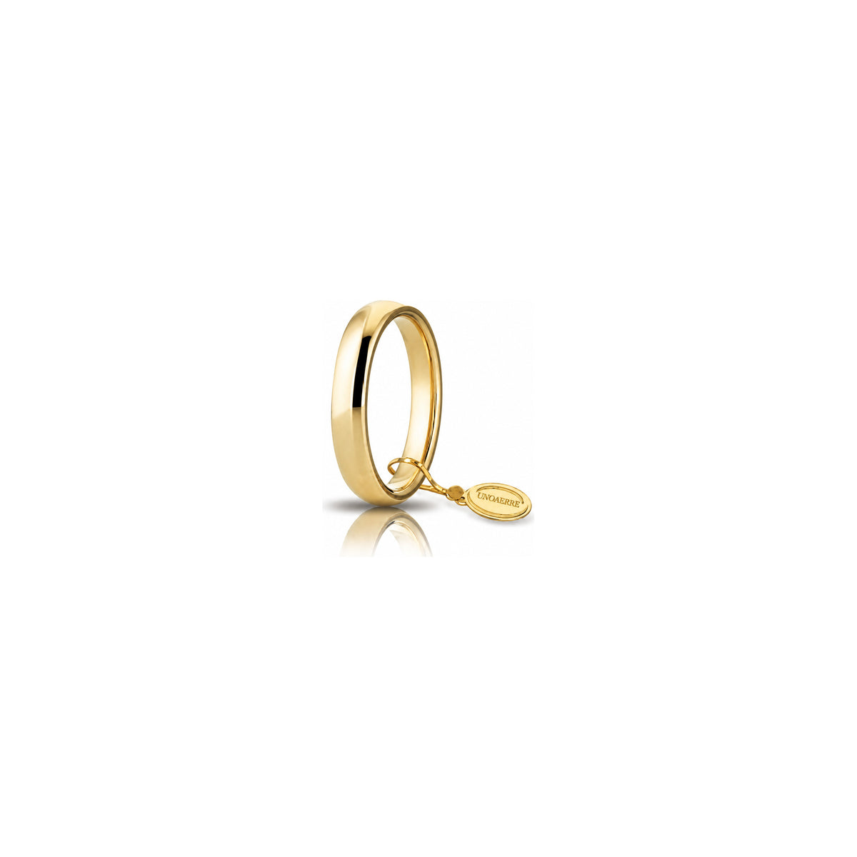 Fede Nuziale Comoda in Oro Giallo 18 Carati Unoaerre - 3,5 mm