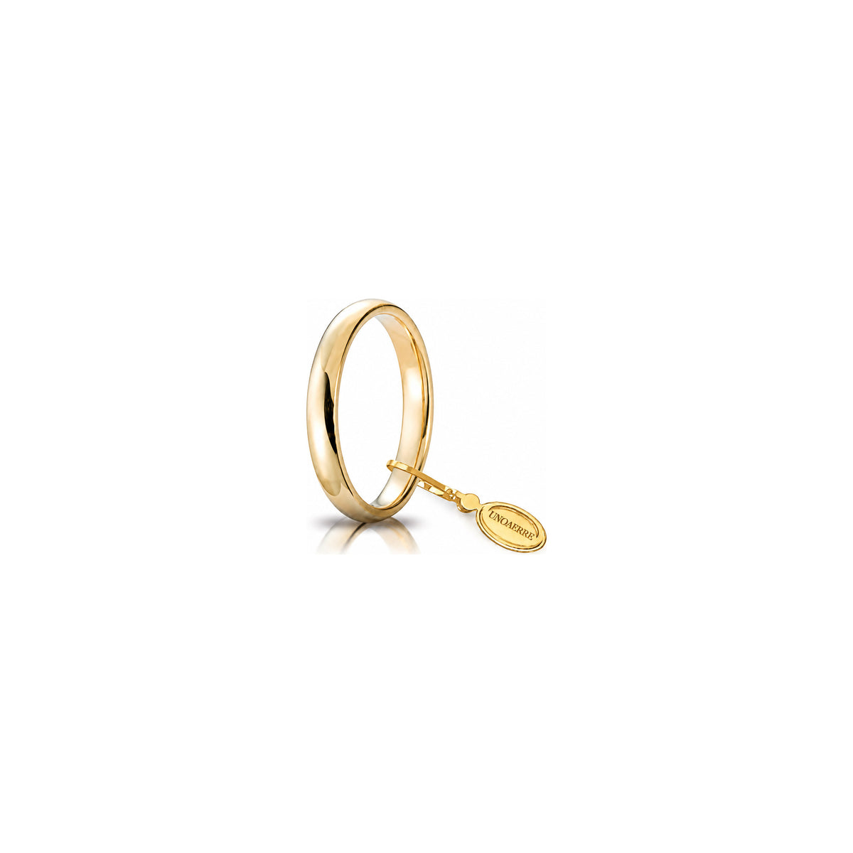 Fede Nuziale Comoda in Oro Giallo 18 Carati Unoaerre - 3 mm