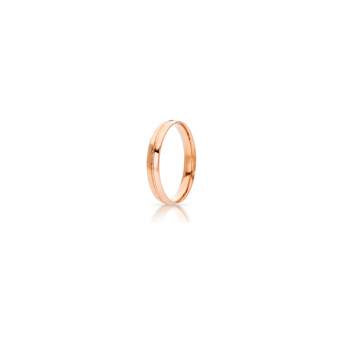 Fede Nuziale Lyra in Oro Rosa 18 Carati Unoaerre
